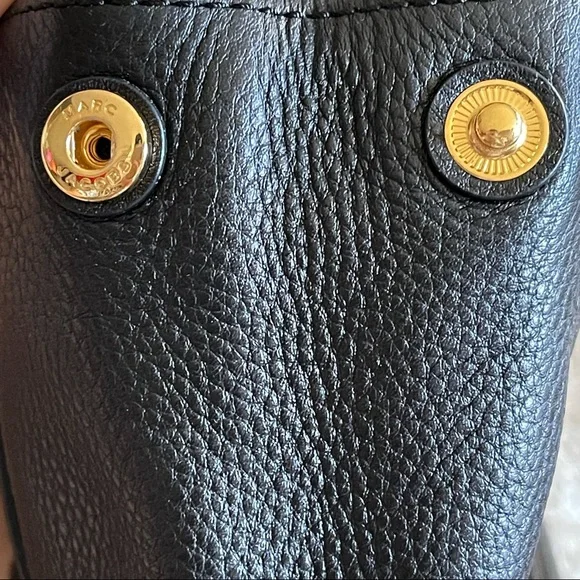 Marc Jacobs Black Leather Empire City Leather Structured Top Handle Tote Bag - Picture 16 of 16